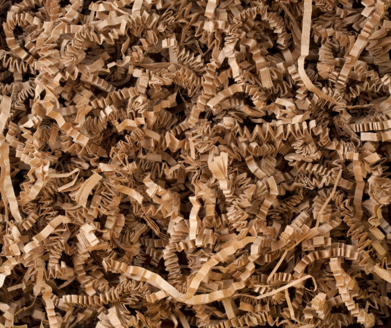 Shredded cardboard