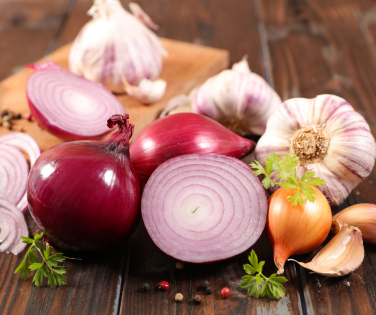 Onion and garlic