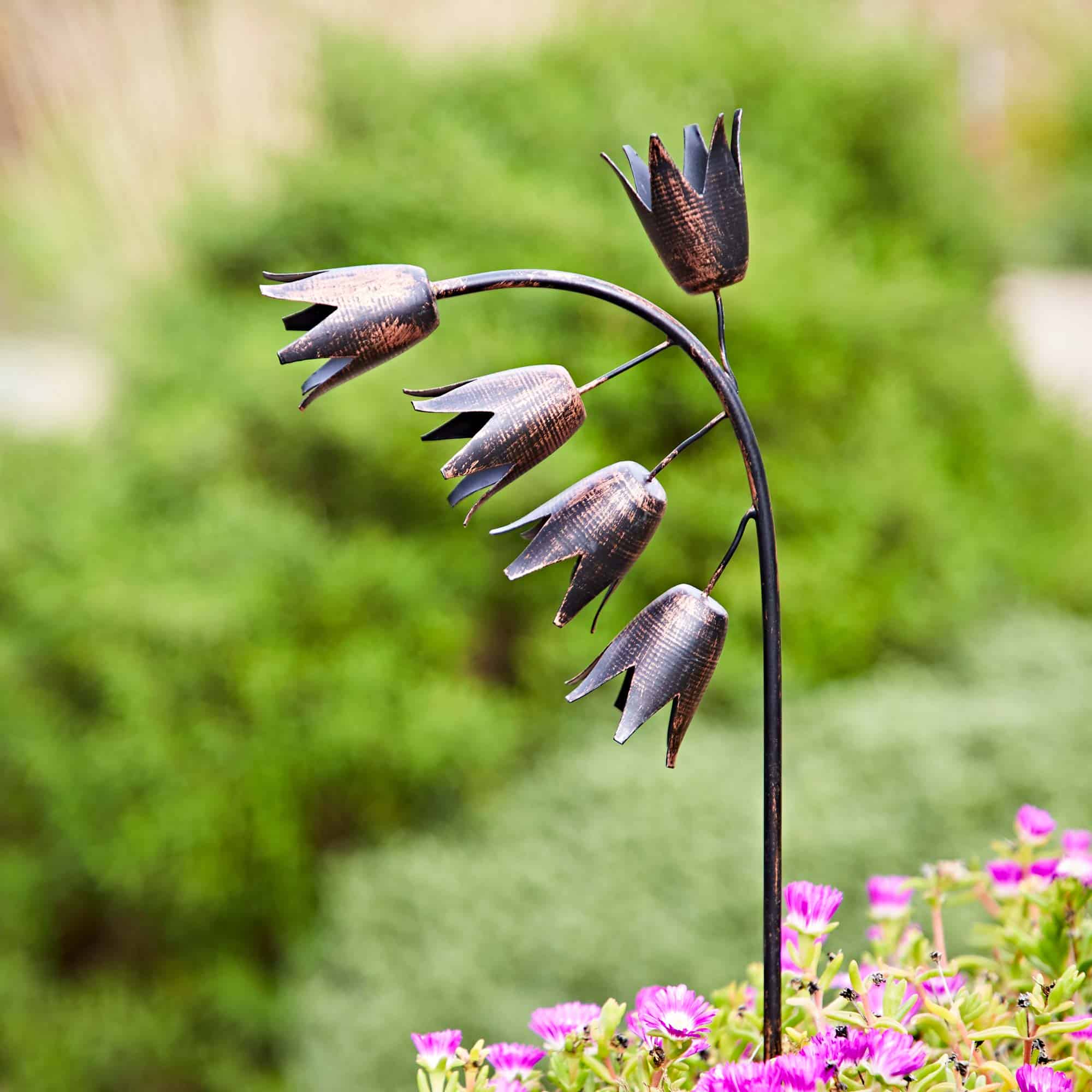 Recycled Metal Bluebell Garden Stake