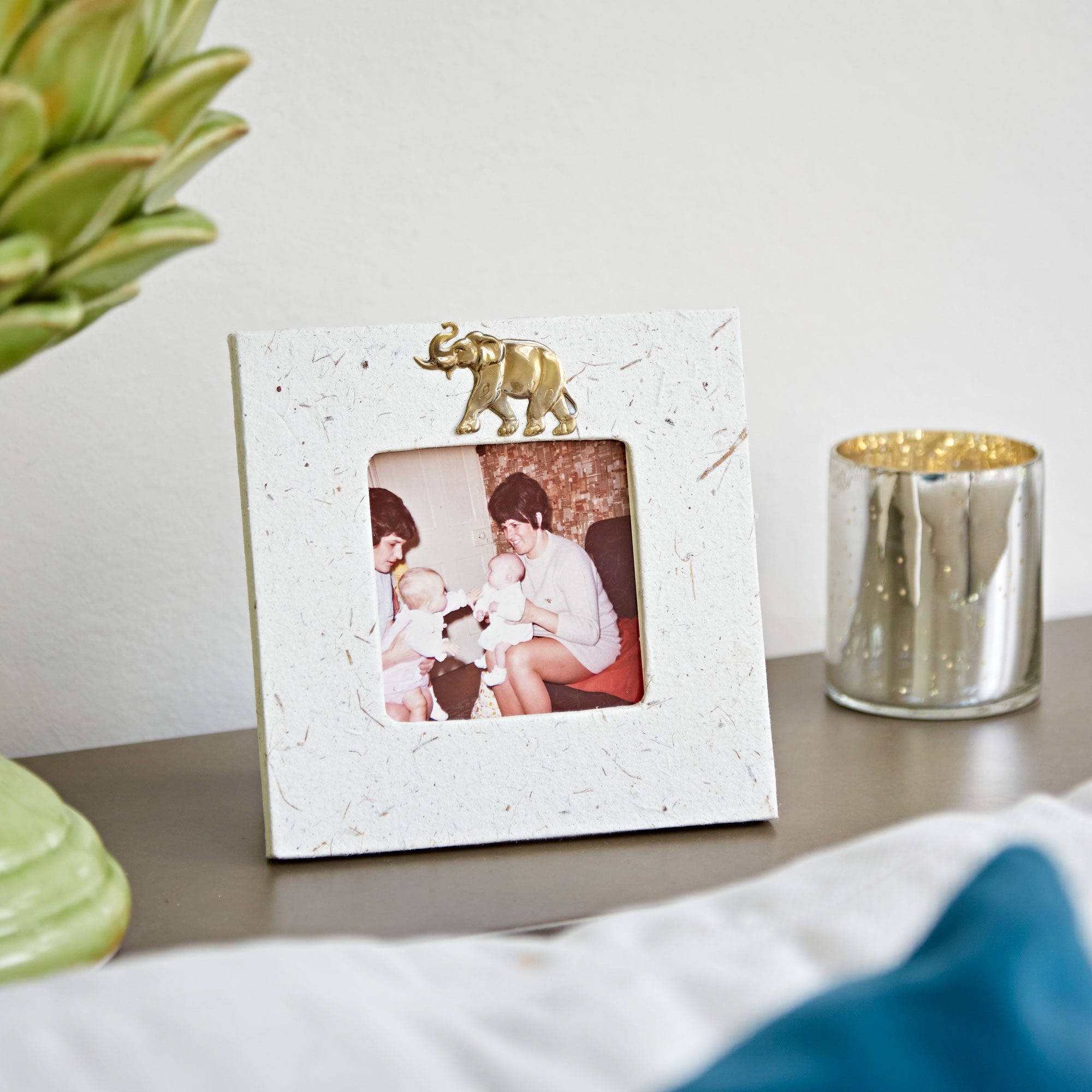 Elephant Dung Photo Frame - 3.5" x 3.5"