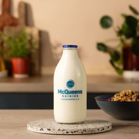 Whole Milk In Glass Bottle 1 Pint