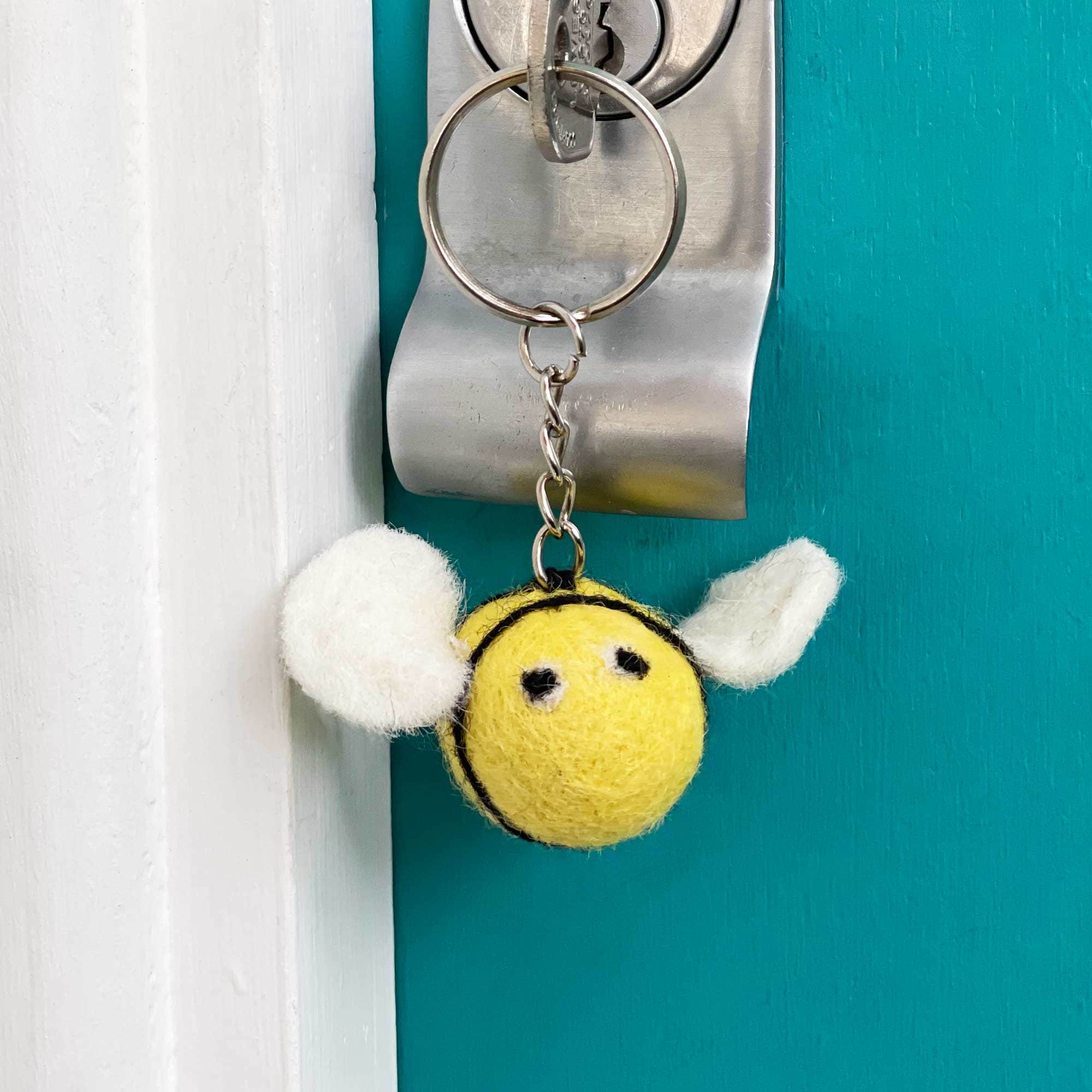 Felt Bee Keyring